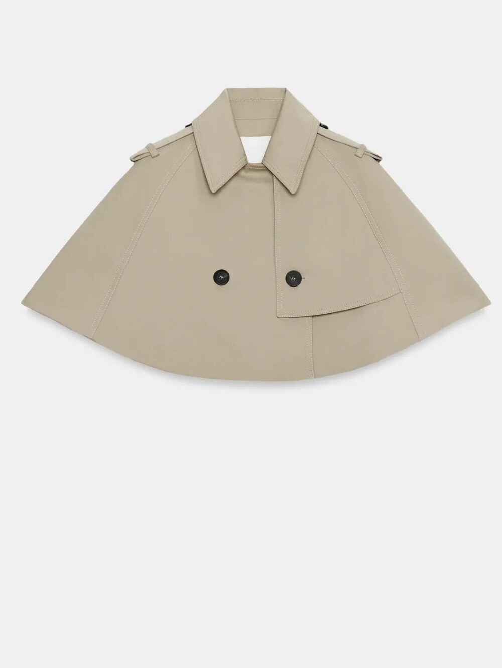 ZARA ZW COLLECTION LIMITED EDITION CROPPED TRENCH COAT - Picture 2 of 5